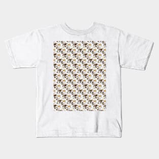 White magnolia flowers on a large area Kids T-Shirt